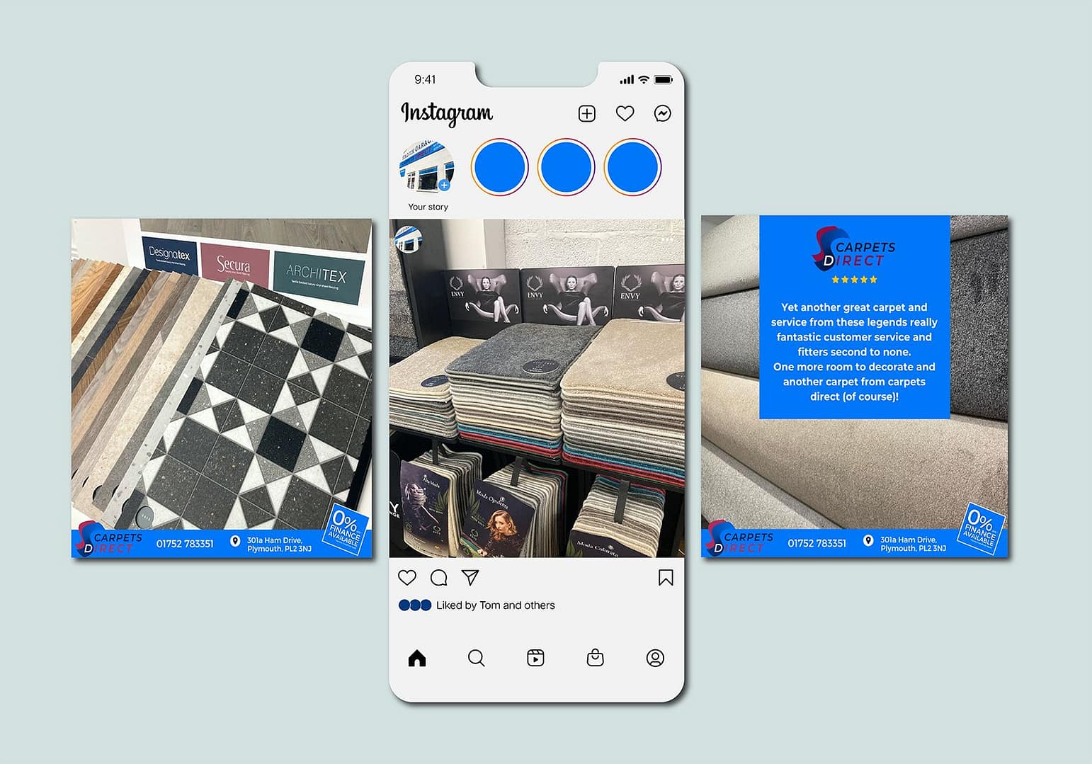Carpets Direct social media